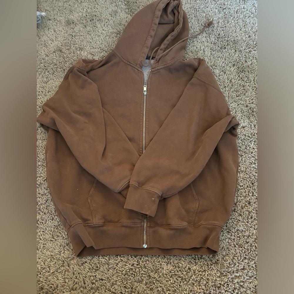 Brandy Melville oversized Christy hoodie zip up, worn multiple times